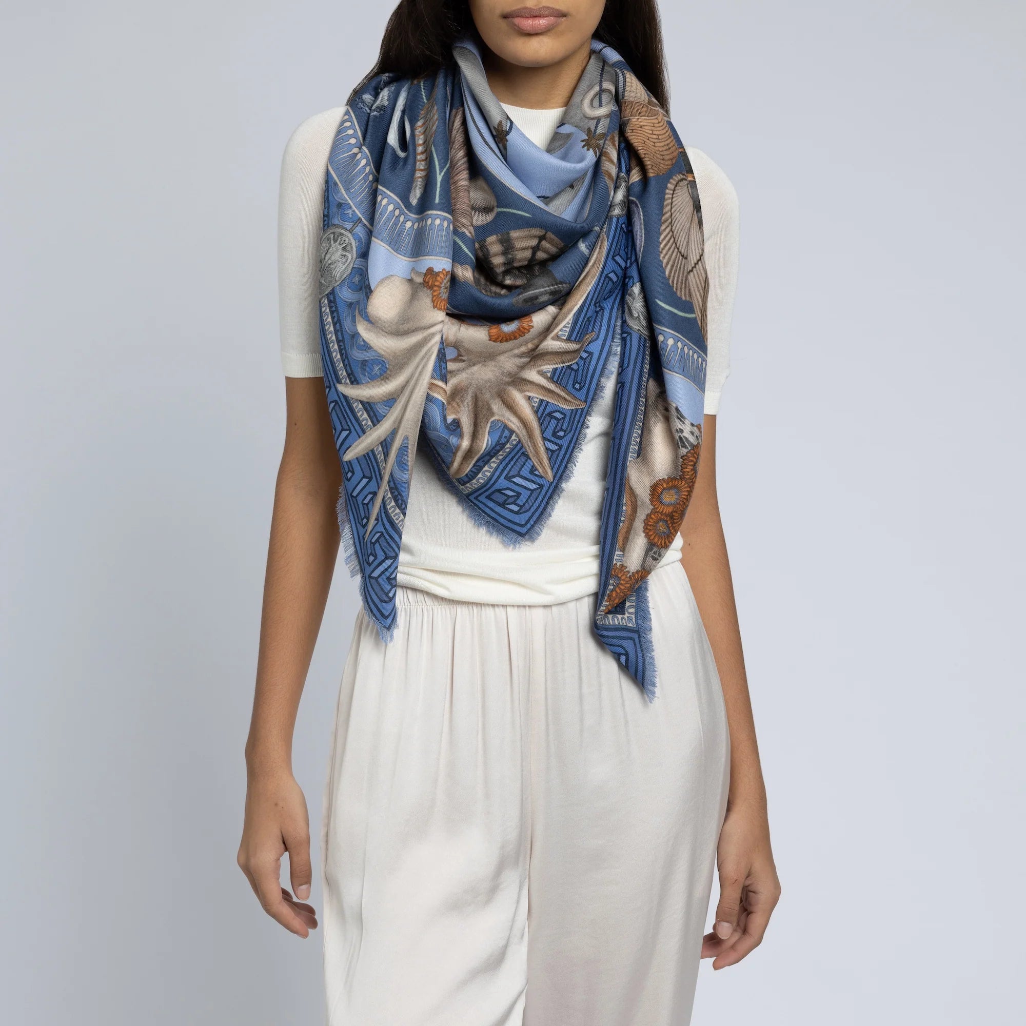 Sabina Savage Dancing Delphinas Shawl – Hepburn Nantucket